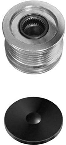 Poulie roue libre alternateur HELLA 9XU 358 038-611 M16x1,5 à 6 gorges avec cache de protection
