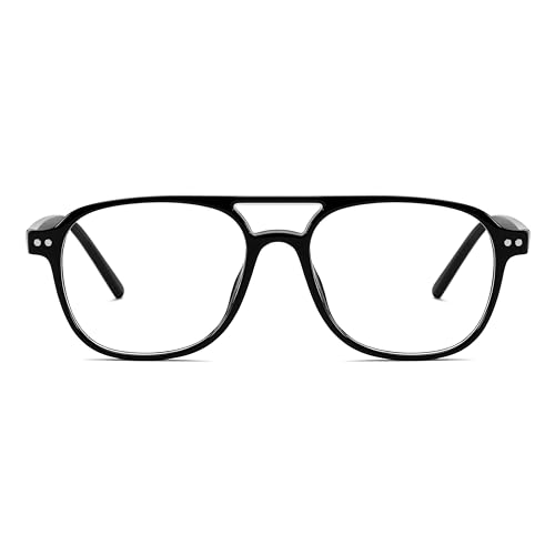 Image of FEISEDY Blue Light Blocking Glasses Women Men Square Computer Lightweight Pilot Glasses Anti Eyestrain & UV Glare B0141