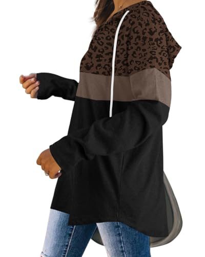 Image of Bofell Womens Fashion Tops Hoodies for Women Pullover Oversized Sweatshirts Long SLeeve Shirts Loose Fit