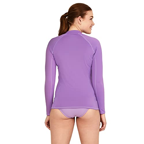 Speedo Women's Uv Swim Shirt Long Sleeve Full Zip Front Rashguard3