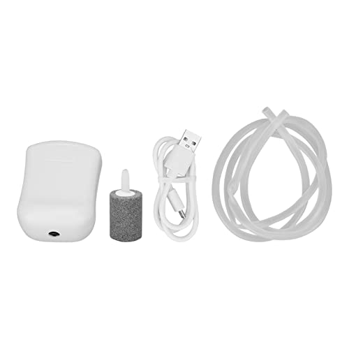 Bomba de oxígeno para Acuario, minibomba de Aire silenciosa para pecera de Baja presión alimentada por USB para el hogar y al Aire Libre, 1,5 W