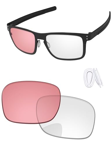 Image of Replacement Lenses & Nose Pieces for Oakley Holbrook Metal OO4123 55mm - Precision Fit, UV Block & Impact Resistant