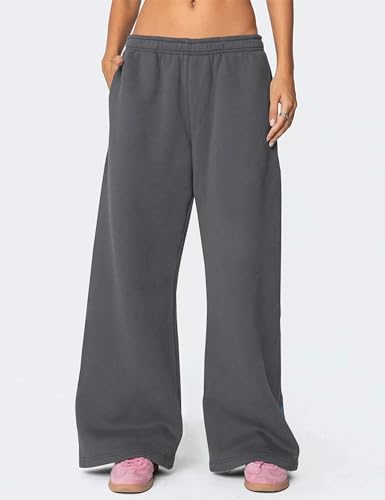 Livtany Women’s Straight Leg Graphic Bow Print Sweatpants Wide Leg Elastic Waistband Lounge Pant Lounge Joggers with Pockets2