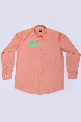 Image of Cotton Blend Formal Shirt for Men | Full Sleeve, Regular Fit, Button Down, Palin & Stylish Collared Neck | Breathable Lightweight Fabric for Office, College Meetings & Gathering