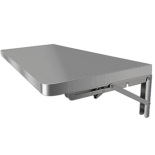 Table pliante murale en acier robuste rabattable pour petit déjeuner bar