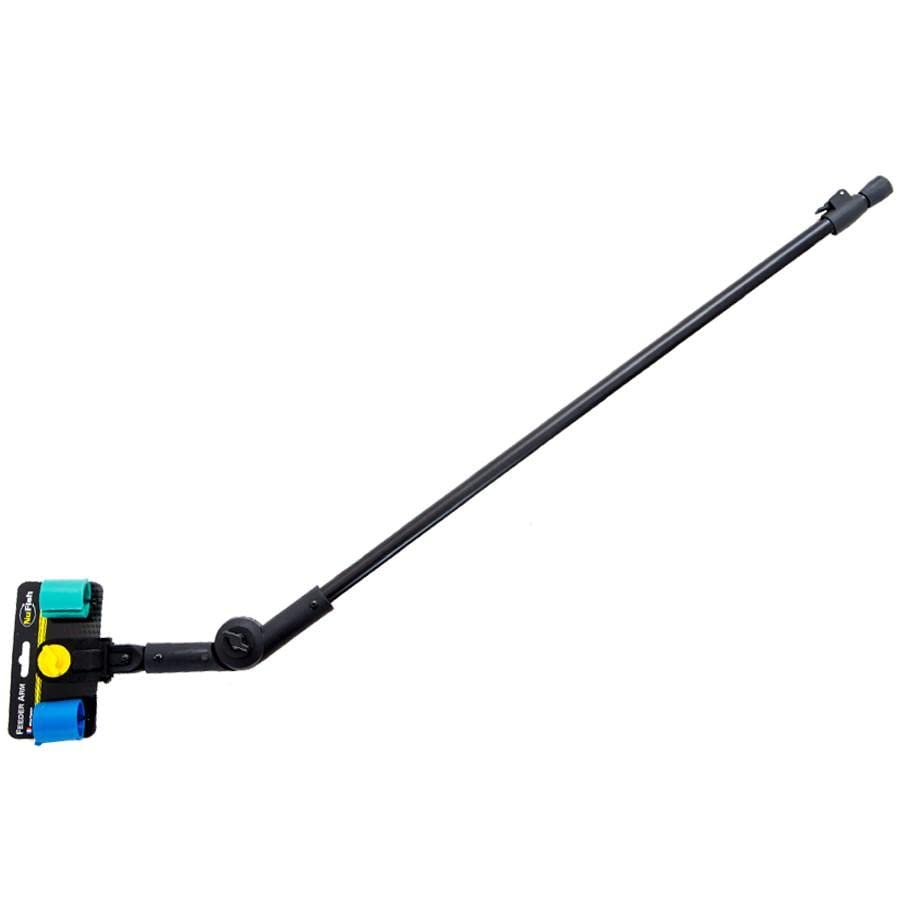 TTAMG NU-FISH Feeder Arm - Wildlife Feeder Component - Black Metal - 360° Multi Lock Nut - Pole Mount