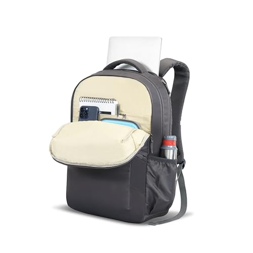 Image of American Tourister Vion Laptop Backpack | 33L Volume | 17 Inch Laptop Compartment | Multiple Compartments | Spacious Design | Grey | 1 Year Global Warranty