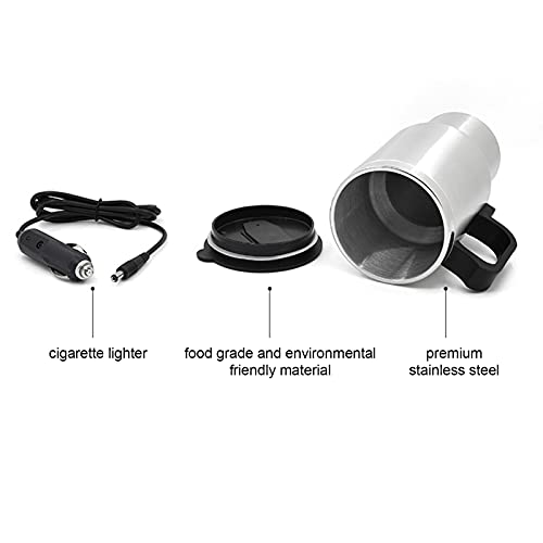 Tetera Eléctrica de Acero Inoxidable para Auto 450ml miniatura 5