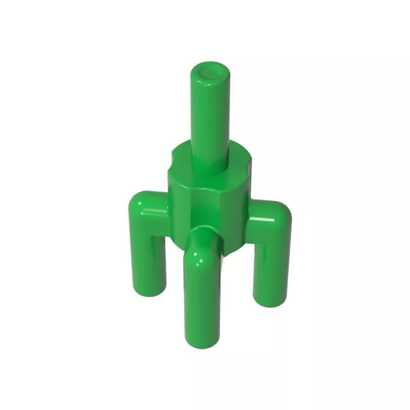 2566 Ornaments Plant, Palm Tree Top, 4 Top Bars, 1 Bottom Bar 50 Pieces GDS-1217 Compatible with Lego Building Blocks Color:Bright Green — image 1
