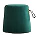 Sgabello per poggiapiedi Contenitore Nordico Piccolo Rotondo Sgabello Imbottito per Bambini Sgabello Creativo Impermeabile - Sedia Multifunzione in Velluto, Verde