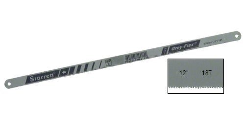 CRL 12" Standard Alloy 18 Tooth Steel Hacksaw Blade - Package of 10