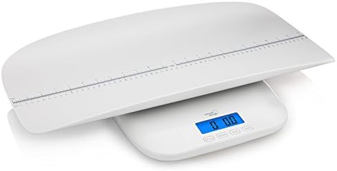 Smart Weigh Digital Baby,Toddler/Adult Scale with 4 Weighing Modes, Accurate Scale for Infants, Toddlers, Adults and Pets with Tare Function and Digital Height Measurements, Maximum of 220lbs