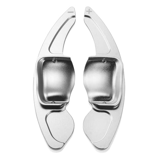 �p�h���V�t�^�[ ���� Compatible With J&etta MK5 For Passat B6 B7 For Sharan For Tiguan 2009-2015 �X�e�A�����O�z�C�[���p�h���G�N�X�e���V�����V�t�g�J�o�[(Silver)