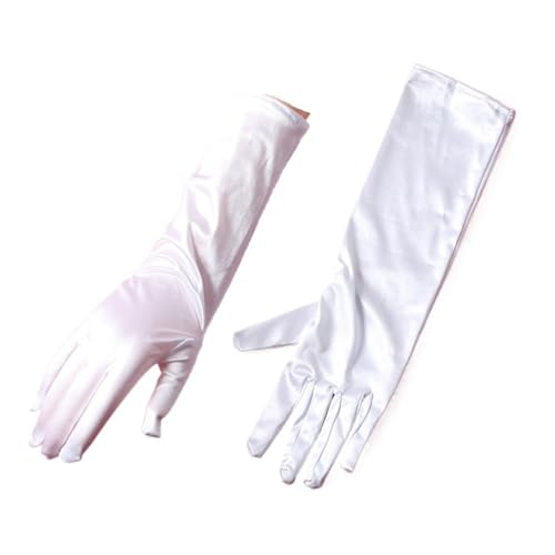 Guantes largos novia boda satén para proteger las manos y lucir elegante