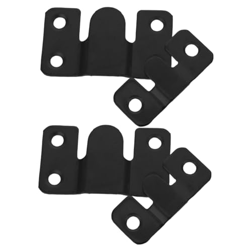 Image of Gadpiparty 4pcs Heavy Duty Interlocking Flush Mount Bracket for Picture Hanging Secure Furniture Connector with Concealed Hook Installation Versatile Wall Mounting Hardware for Various