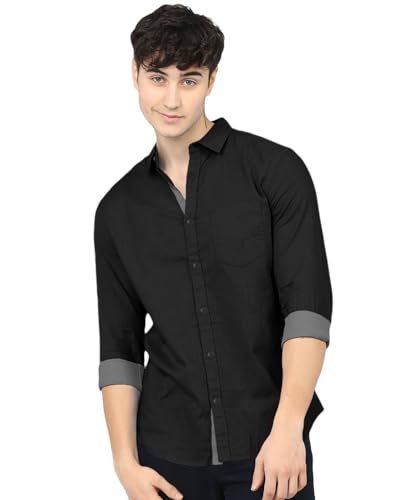 Image of Noble Monk Men's Full Sleeve Shirt | Casual Shirt for Men | Stylish Cotton Blend | Comfortable Everyday Wear | Button Down Clothing | Travel & Outdoor Apparel