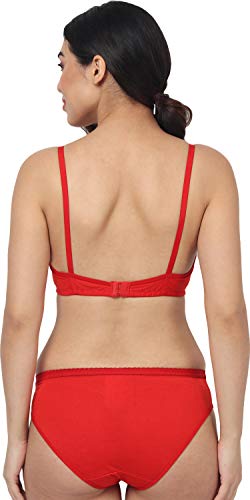 Image of StyFun Women Cotton Bra Panty Set, Non-Padded, Non-Wired, Sexy Lingerie for Honeymoon Lingerie Set for Women for Sexy hot Bra Panty Set for Women Combo Pack Color- Multi-Color Cup-B