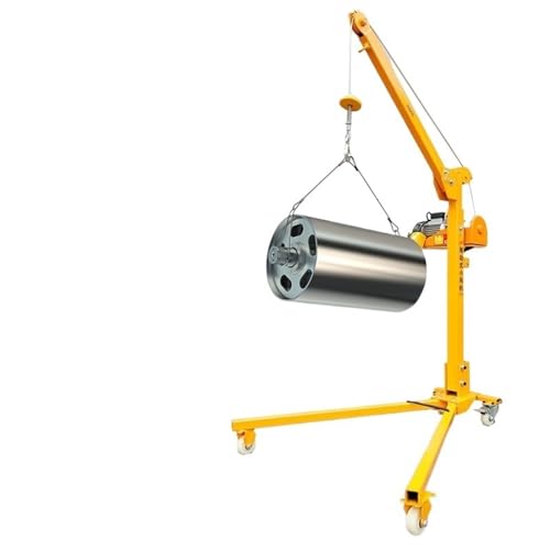 MYUYEE Mobiler tragbarer Kleinkran Handkran Elektrischer Haushaltsfahrzeug-montierter Hebekran, 200 kg