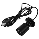 DIYEAH USB Led Cabinet Light Small Spotlights for Shelves Mini Adjustable Indoor Accent Light Black Aluminum Alloy Counter Display Jewelry Lighting