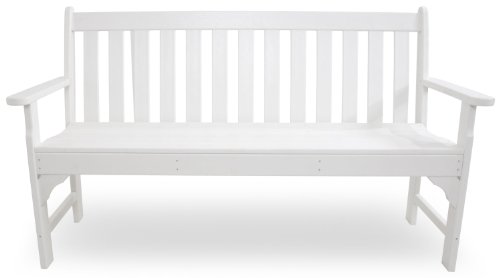 Polywood Gnb60Wh Vineyard 60" Bench, White #TOP1
