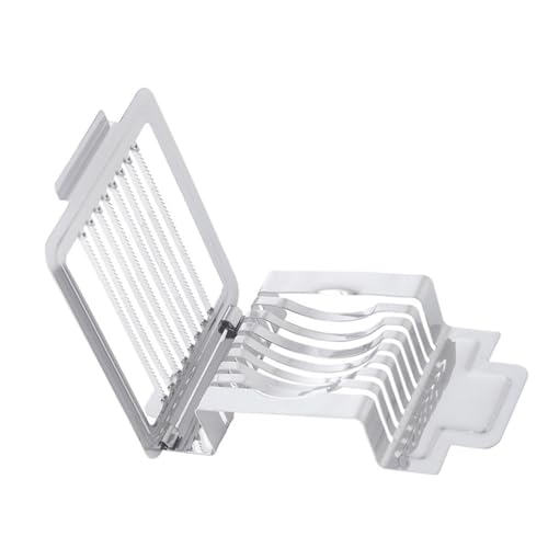 VERDANVERSE ステンレス製多機能ワイヤーエッグスライサー 携帯便利で簡単洗浄 さまざまな卵対応 キッチン用茹卵カッター