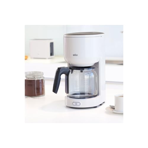 Braun PurEase Kaffeemaschine KF 3120 WH – Filterkaffeemaschine mit Glaskanne für 10 Tassen Kaffee, Kaffeezubereiter für einzigartiges Aroma, integrierter Wasserfilter, 1000 Watt, weiß – Bild 5