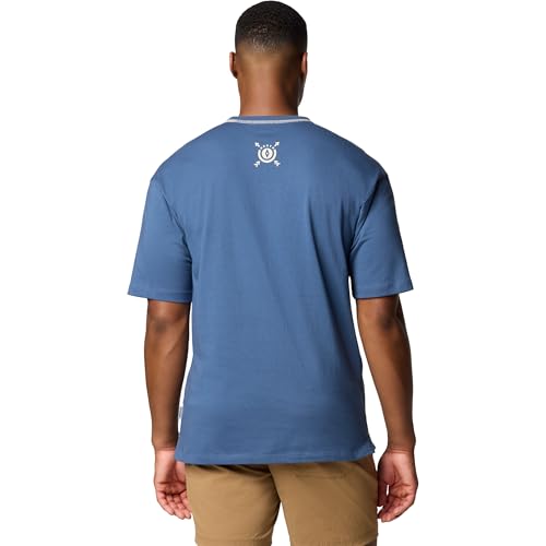 Columbia Men's Landroamer Short Sleeve Crew, Dark Mountain, Large by Columbia - Used condition - Image 2
