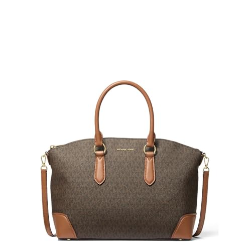 Michael Kors Sac cabas Murphy cuir et toile haut de gamme noisette