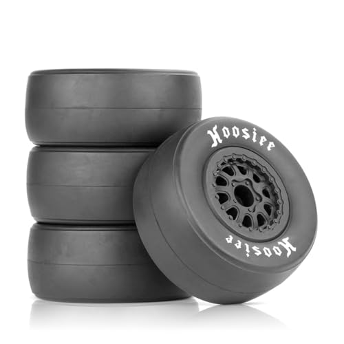 1/10 RC Racing Slick 105x45mm Tires & Wheels Set: Rubber ...