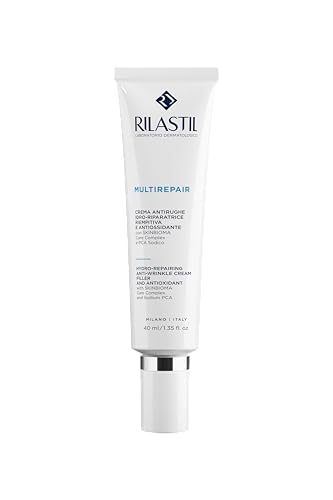 Rilastil Multirepair, Crema Antirughe Idroriparatrice Riempitiva e Antiossidante, 40ml