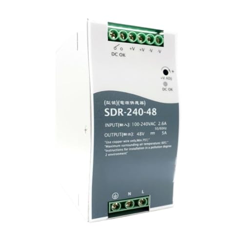Alimentation sur Rail DIN SDR-240-48 pour contrôle d'automatisation