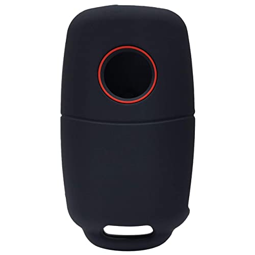 Coque de clé en silicone pour VW Jetta Passat Golf protection 3 boutons - 3