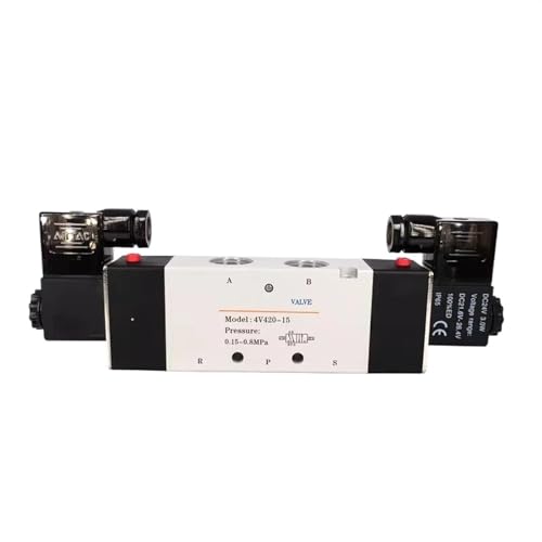 Électrovanne 4V43015B centre fermé pour sécuriser les vérins pneumatiques - 2