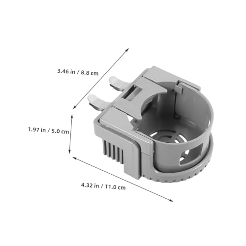 Portavasos Universal para Auto Adaptador 2 Piezas Color Gris miniatura 2