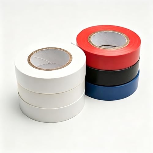 Image of Electrical Tape - 1 Roll Black Electric Tape, 3 /4 Inch by 32 Feet, Professional Insulating PVC, Voltage Level 600V Dustproof, Adhesive for General Home Vehicle Auto Car Power Circuit Wiring