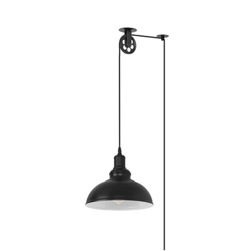 Lustre suspendu E27 avec prise pour éclairer sans sortie de fil au plafond