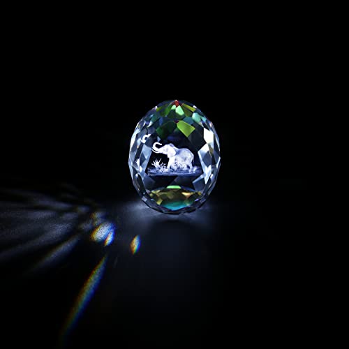 Elephant Gifts For Women 3D Crystal Glass Ball Elephant Figurines Living Room Bedroom Home Decor #TOP7