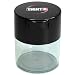 Tightvac - 1/2 oz to 3 ounce Airtight Multi-Use Vacuum Seal Portable Storage Container for Dry Goods, Food, and Herbs - Black Cap & Clear Body