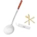XL 48cm Schaumkelle Schumovka Schaumlöffel + Besteck-Set Siebkelle Abseihlöffel Edelstahl Kazan