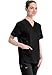 Dickies Men's V-Neck Scrub Top, Black, XX-Large