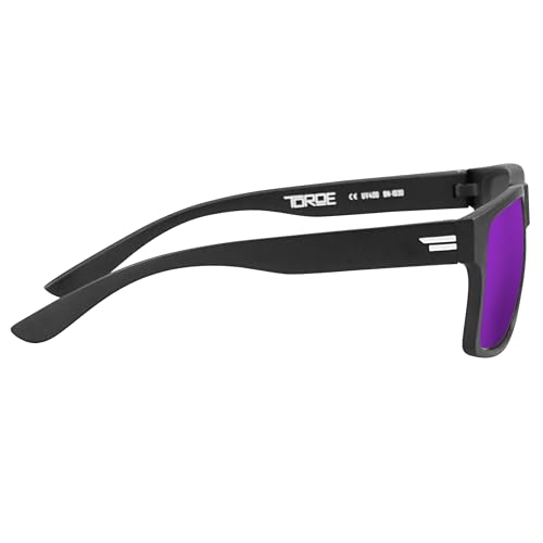 TOROE Matte Black TR90 Frame RANGE Polarized Colored Mirror SR+ Sunglasses For Outdoor Performance Sports w PC lenses3