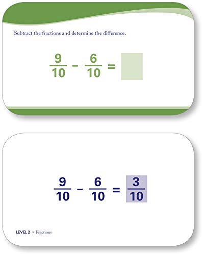 4Th Grade Math Flashcards: 240 Flashcards For Improving Math Skills (Place Value, Comparing Numbers, Rounding Numbers, Fractions, Decimals, Measurements, Geometry) (Sylvan Math Flashcards) #TOP2