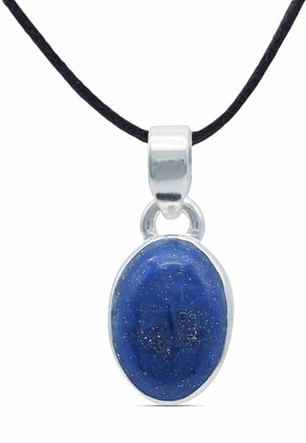 Pendentif ovale SAMA argent 925 avec véritable pierre gemme lumineuse
