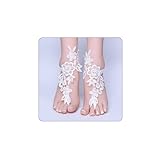 Bridal Lace Anklets Sexy Lace Barefoot Sandals...