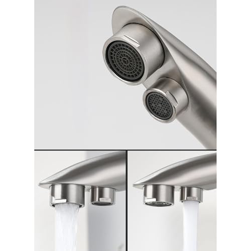 Robinet de cuisine rotatif 3 voies inox brossé pour simplifier vos repas