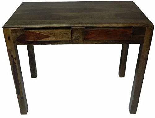 Image of SONA ART & CRAFTS Solid Sheesham Wood Study Table | Computer Desk with Storage for Home and Office Furniture (Finish Color - Dark Walnut, DIY(Do-It-Yourself))