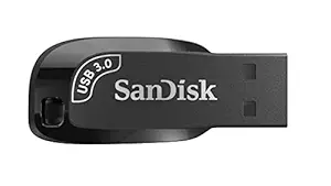 SanDisk Ultra Shift USB Flash Drive USB 3.0, 100MB/s R, 128GB at Rs. 809