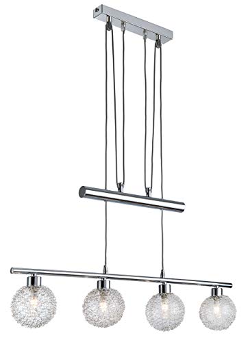 Preisvergleich Produktbild Nino Leuchten Pendelleuchte, Metall, Silber, 10 x 75 x 100 cm