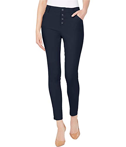 INC Womens Tapered Mid-Rise Skinny Pants Navy 8