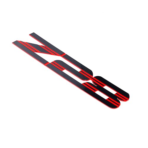 Image of 1Pc 1993-2002 Camaro Front Fender Z28 Emblem 3D Badge Nameplate Letter Sticker 10139552 Replacement for Z28 (Black Red)